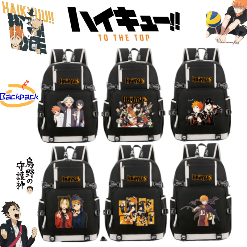 

Haikyu Oikawa Tooru Hinata Shoyo милый рюкзак с героями мультфильмов для школьников младших классов, легкая анти-усадочная школьная сумка большой вместительности