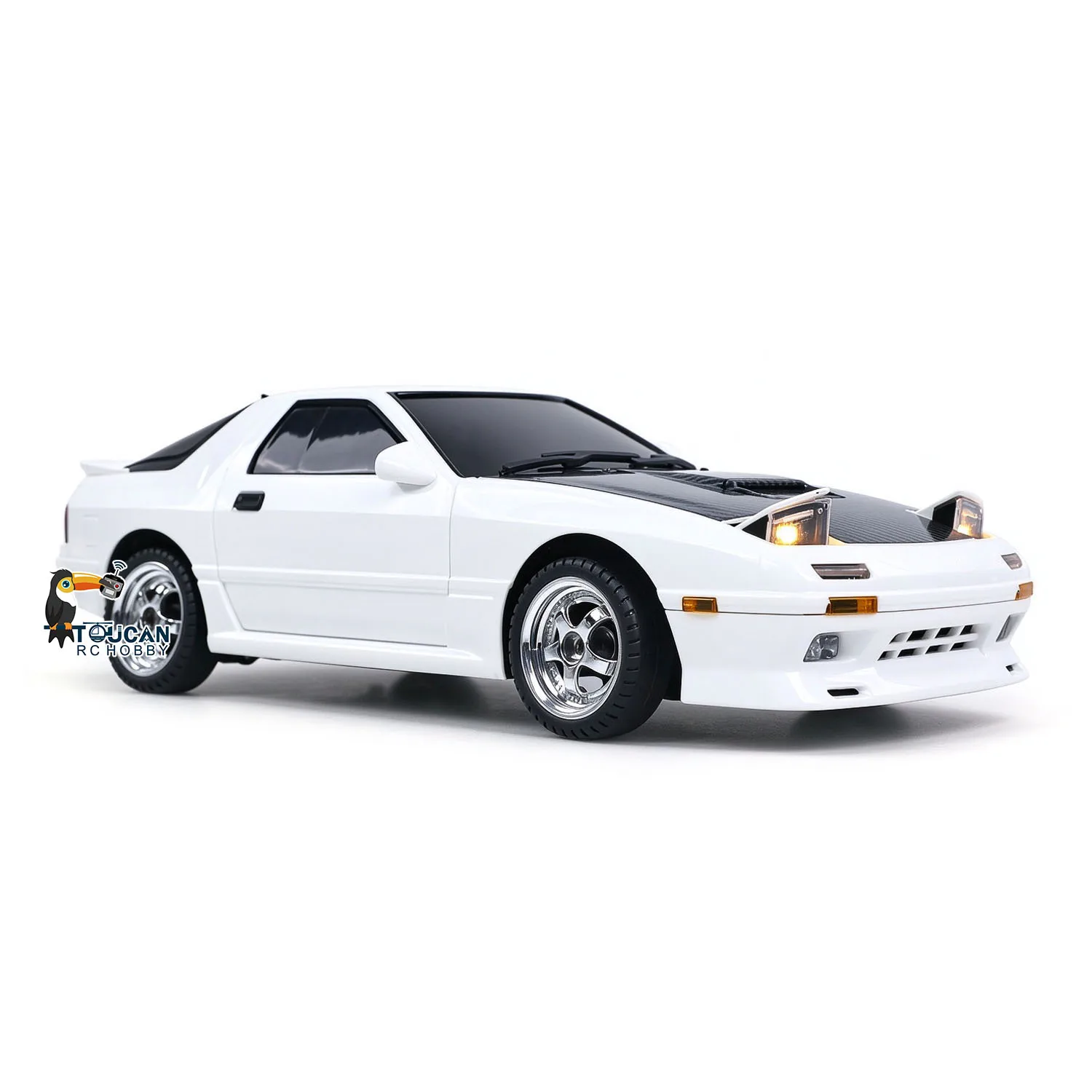 RC Mini Geschenk 1/18 Maßstab RTR Drift Hochgeschwindigkeitsauto RX7 RWD LDRC LD1802 Ferngesteuertes Rennfahrzeug mit Gyroskop und Lichtern – Detail 9