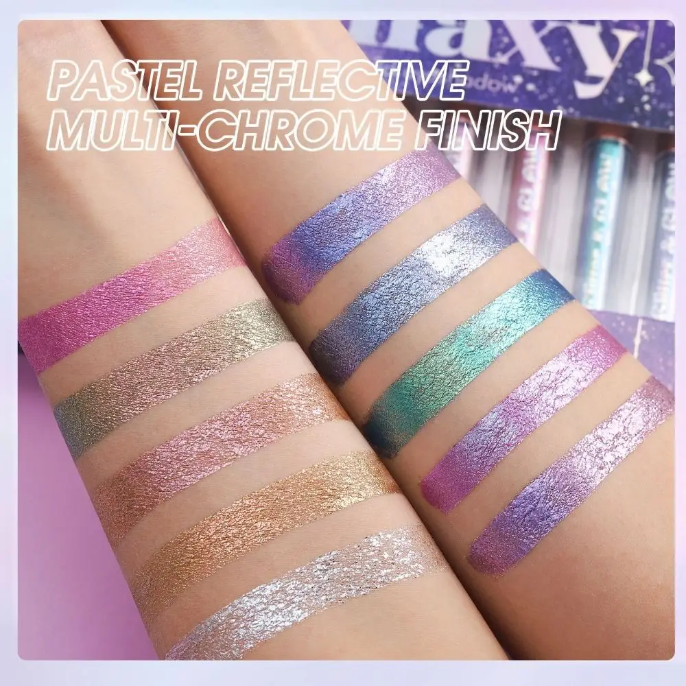 Face Shimmer Gel 10 Colors Glitter Liquid Eyeshadow Long Lasting Cosmetic Diamond Pearlescent Eye Shadow Sequins Metallic Party