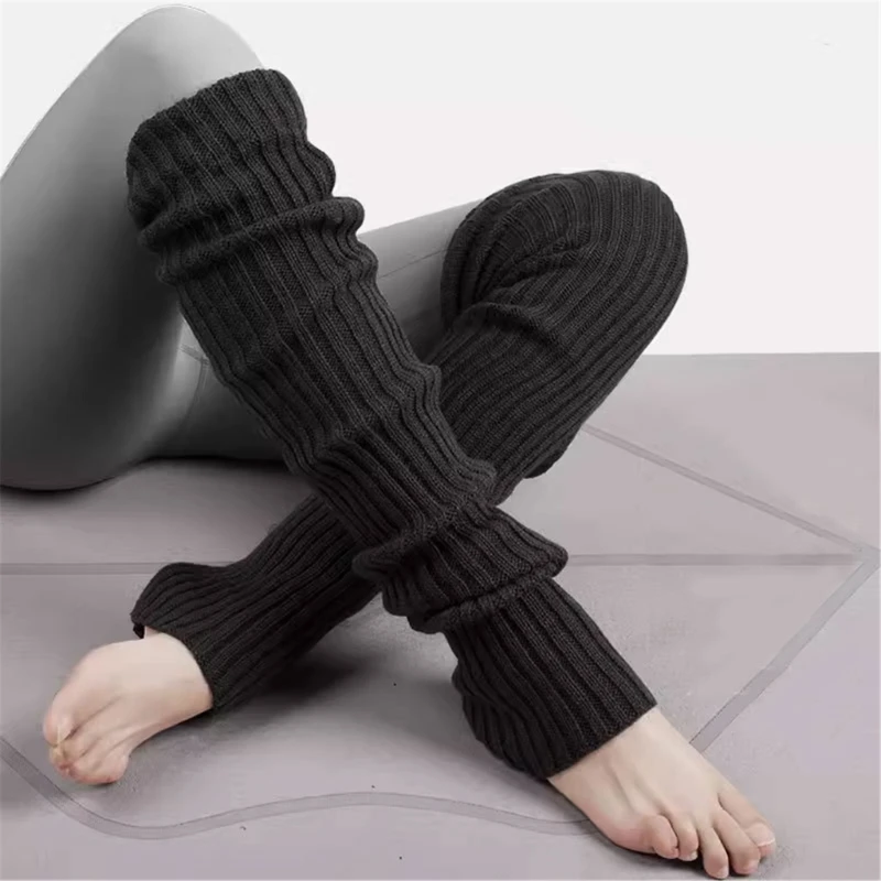 Leg Warmer for Women Girls Leg Warmer Winter Warm Ribbed Knitted Long Socks