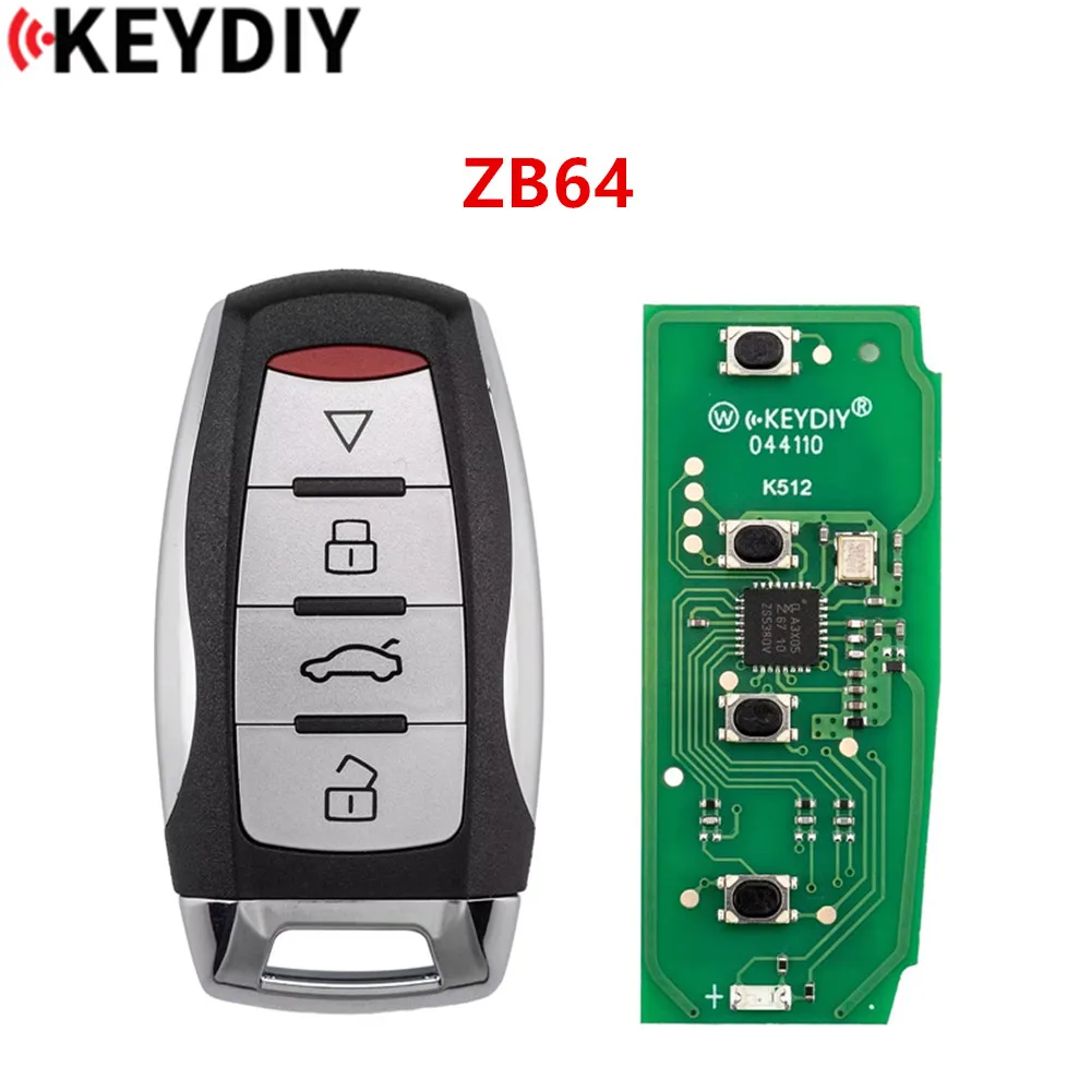 1/3/5PCS KEYDIY KD ZB64 Universal Smart Remote Key 4 Buttons for GWM Great Wall Type Car Remote Key for KD-X2 KD-MAX KD-X4