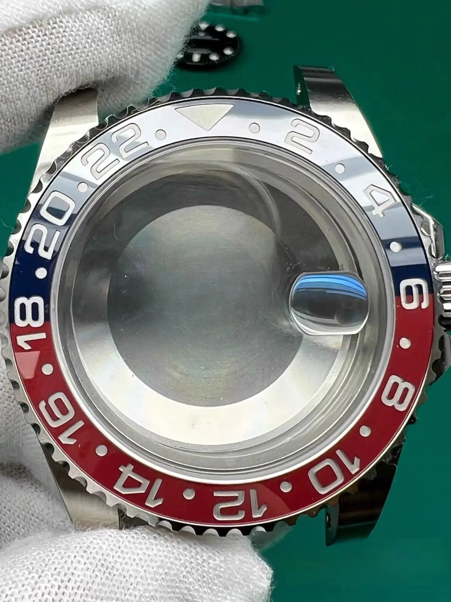 Customized EW factory GMT Pepsi 3258 movement with watch case set