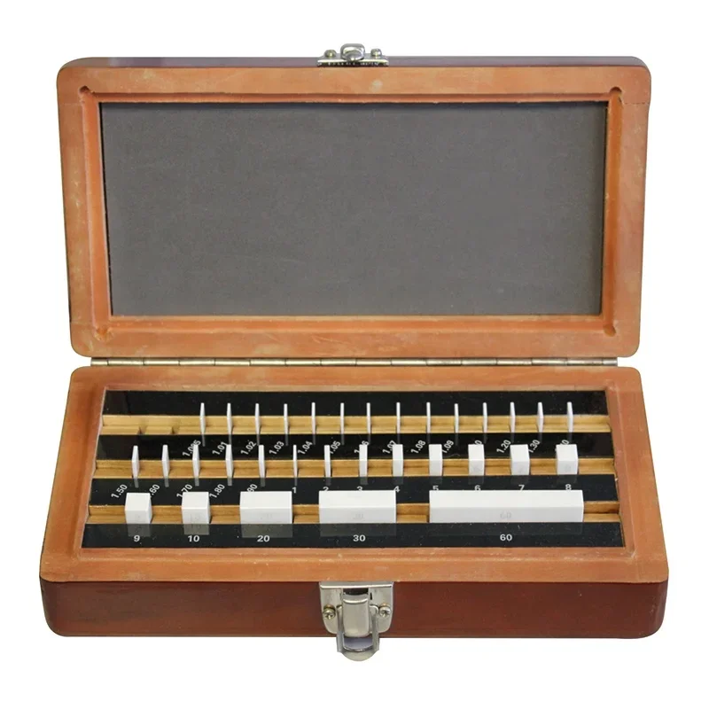 112pcs ceramic steel rectangular slip gauge caliper gauge block set, micrometer block gauge set