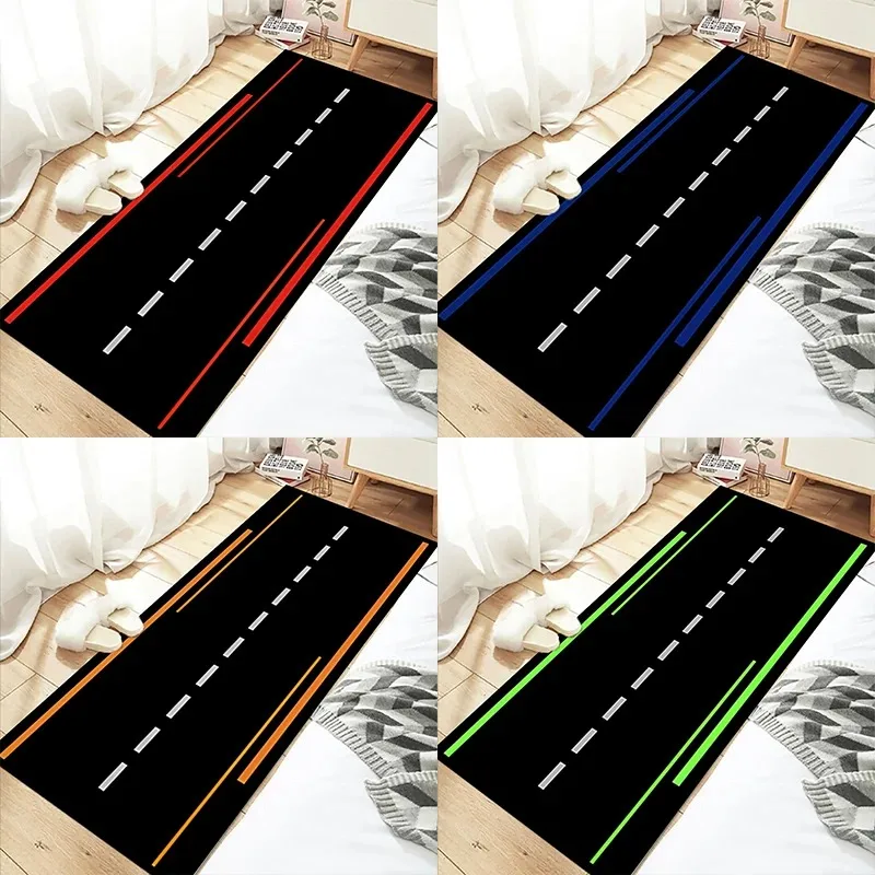 Styles Motorcycle Garage Display Carpet Floor Mat Garage Racing Moto Electric Vehicle Mat Bedroom Rug Entrance Anti Slip Doormat