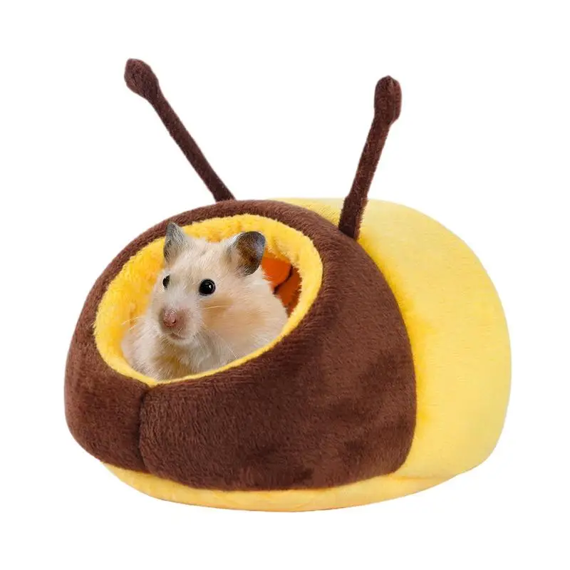 

Hamster Bed Cartoon Hedgehog House Bedding House Hamster Hammock Non-Slip Small Animal Cage Accessories For Dwarf Hamsters