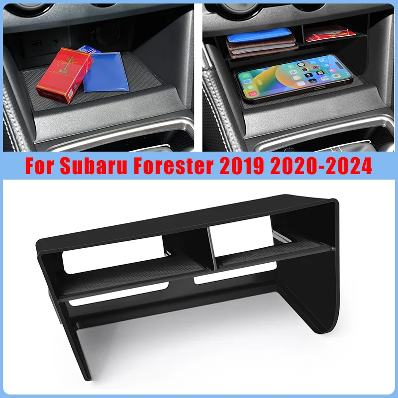 Storage Box Container Case Car Central Console Organizer Box For Subaru Forester 2019 2020 2021-2024 Auto Interior Accessories