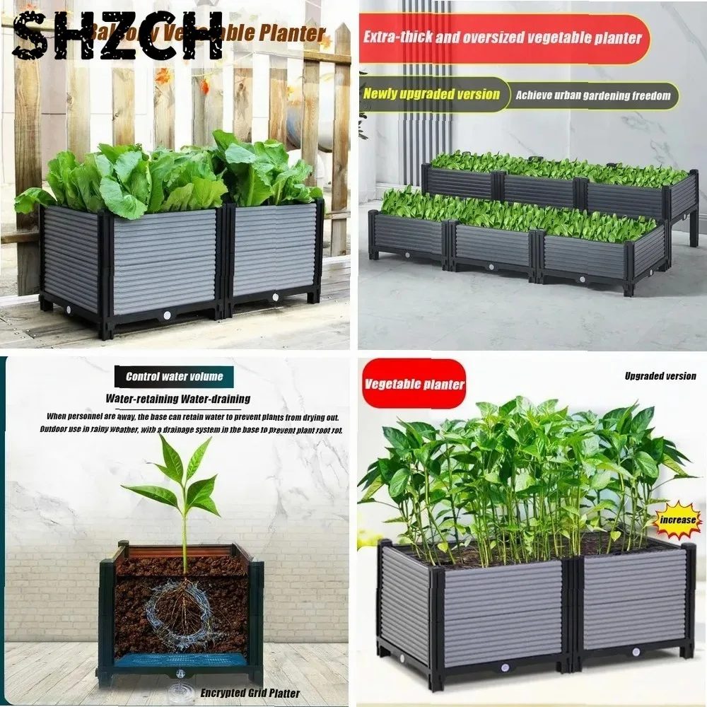 Planting Box Special Box for Growing Vegetables Artifact Roof Extra Large Clearance Family Balcony Outdoor Deepening