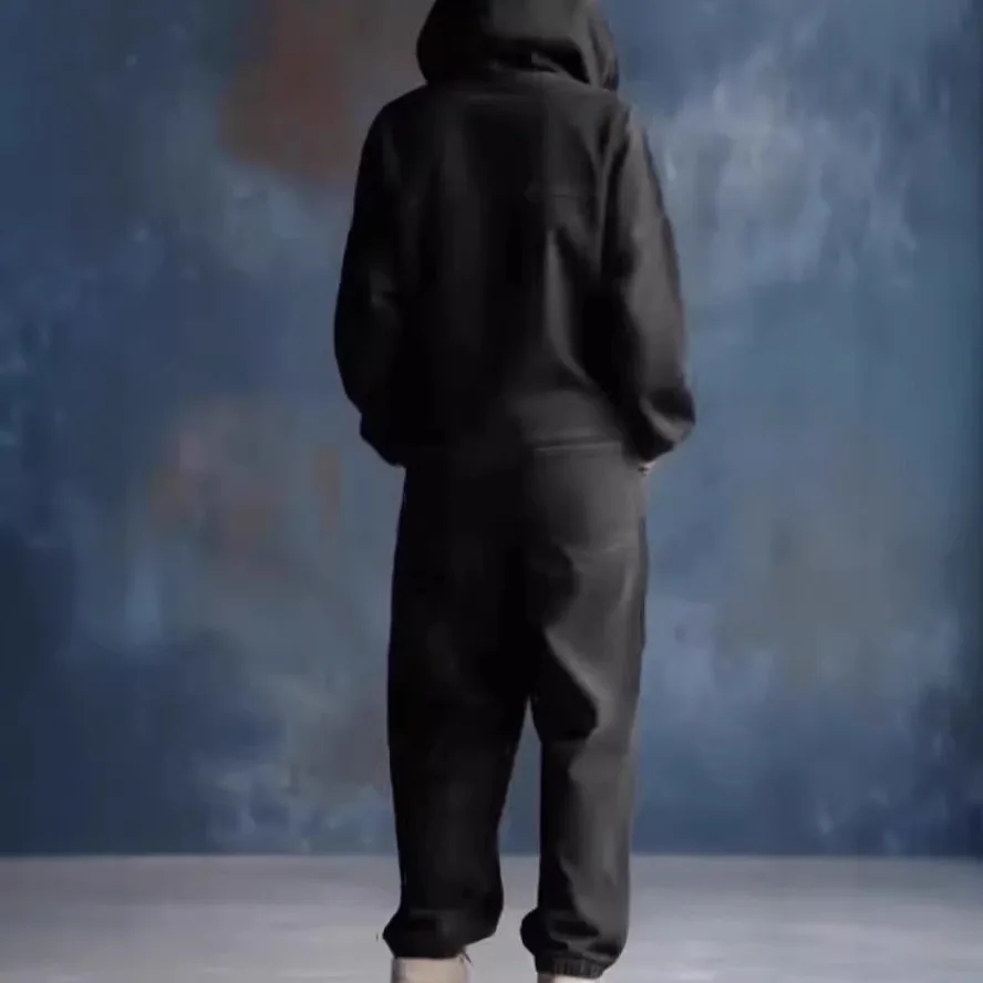 Jumpsuits Women One Piece Full Sleeve Hooded Long Pant Elastic Hem Denim Rompers Button Y2k Streetwear Jumpsuit Work Casual 2026 view 4