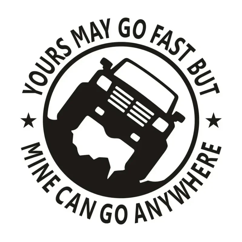 Car trunk self-adhesive stickers, SUV van fun stickers, 4x4, off-road vehicles, 4WD, external accessories