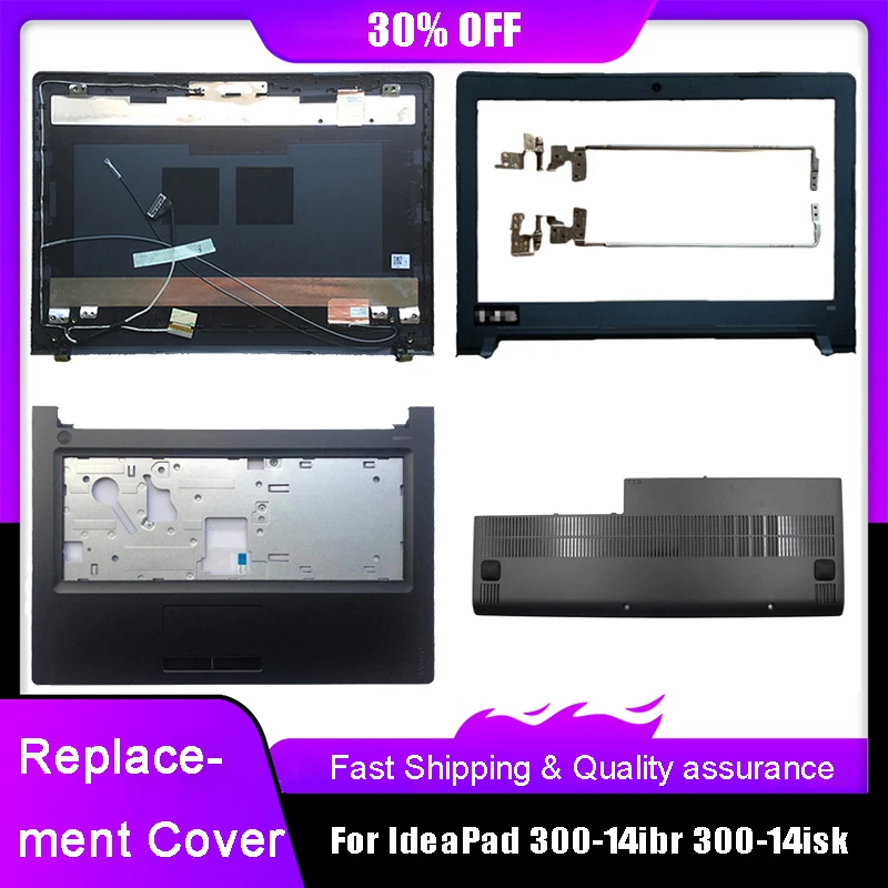 New Laptop LCD Back Top Cover For Lenovo IdeaPad 300-14ibr 300-14isk Front Bezel Hinge Palmrest Uppe Bottom Cover Rear Lid Black