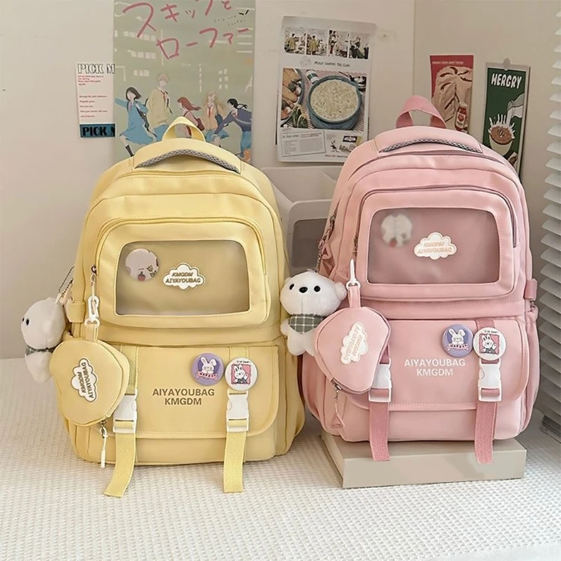 Tas Sekolah Ransel Gaya Jepang Ransel Estetika Ransel Kapasitas Besar