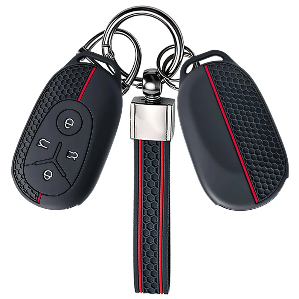 Silicone Car Remote Key Case Cover Protect Shell Fob For Geely EX2 GEOME Galaxy 2025 Light Star Wishes Exploration Youth Version