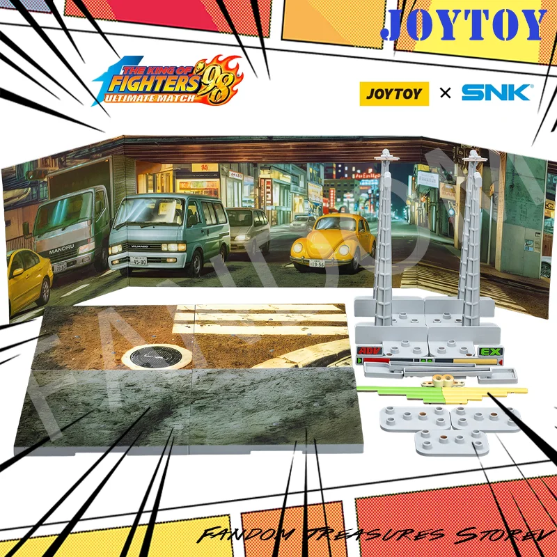 

Original JOYTOY King of Fighters 98UM Figure SNK KOF 98UM Stage Base-Japan Street Background Board for Decorative Figurines Gift
