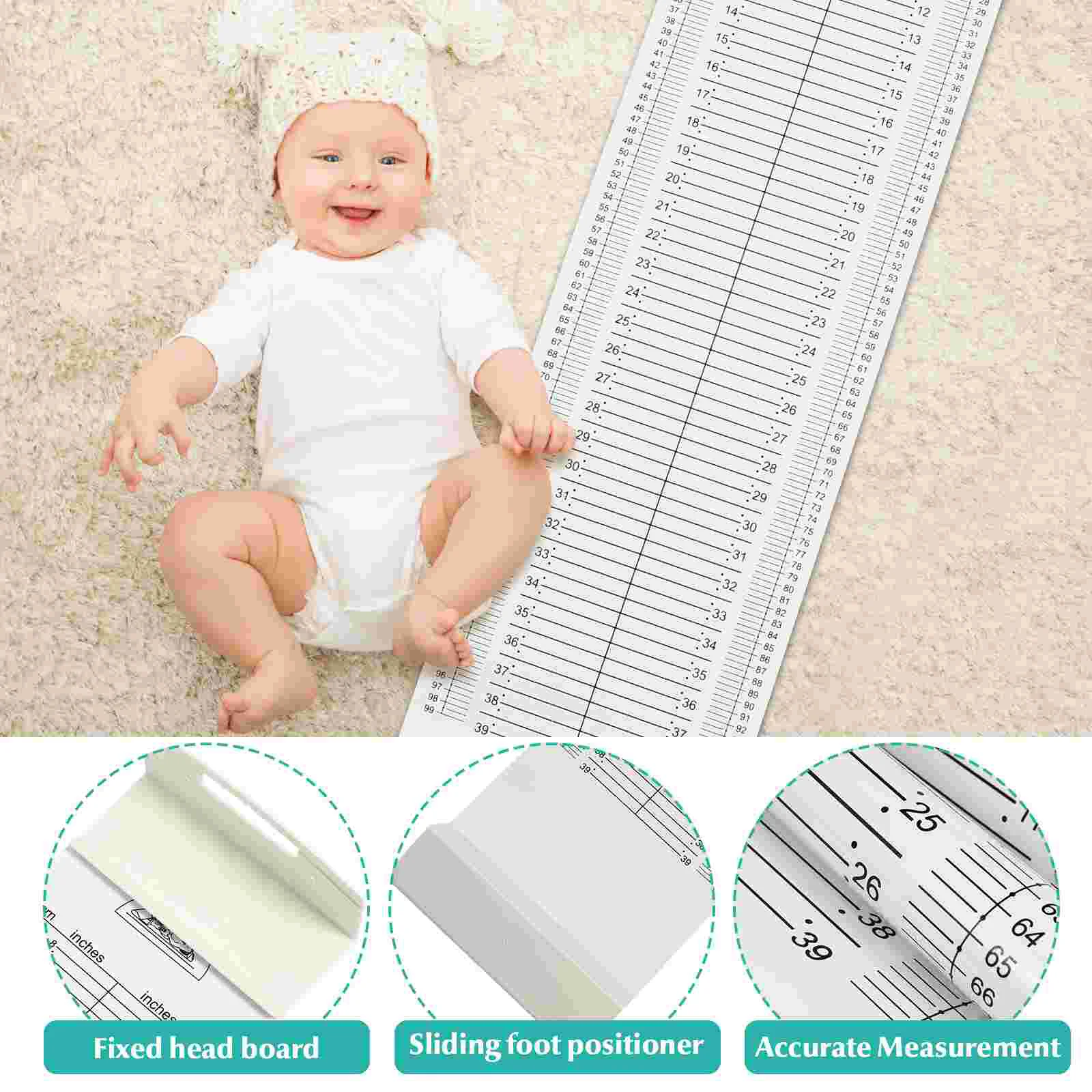 Ruler Tape Measure Height Chart Pad Toddler Baby Mat Newborn Measuring Pvc Infant Travel Measurement Growth