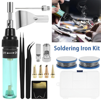 1300 Celsius 4 In 1 Portable Soldering Iron Kit Welding Pen Burner Blow Torch Gas Soldering Iron Cordless Tip Welding Tool