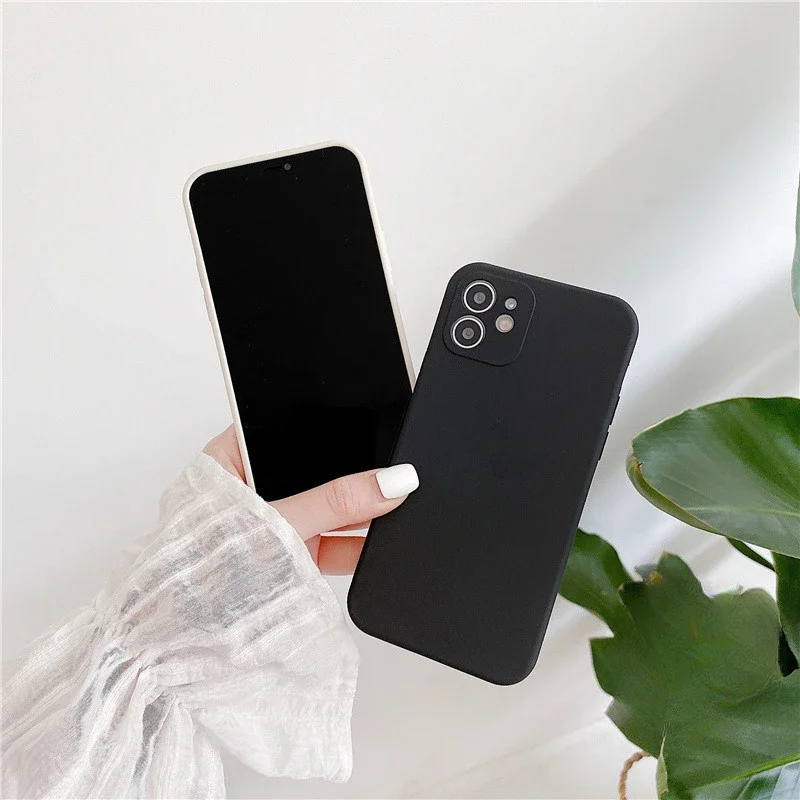 Für Redmi 14C 13 4G 13C 12C 12 A11 10C 10 Prime 9 9A 9C 9T 8 8A 7 7A 6 6A 5 + Telefon Fall Gerade Kante Einfache Farbe Soft Cover