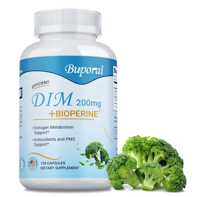 

DIM + BIOPERINE - Improves Digestion and Absorption,Menopausal and Hot Flash Relief,Antioxidant,Improves Skin Tone,Boosts Energy