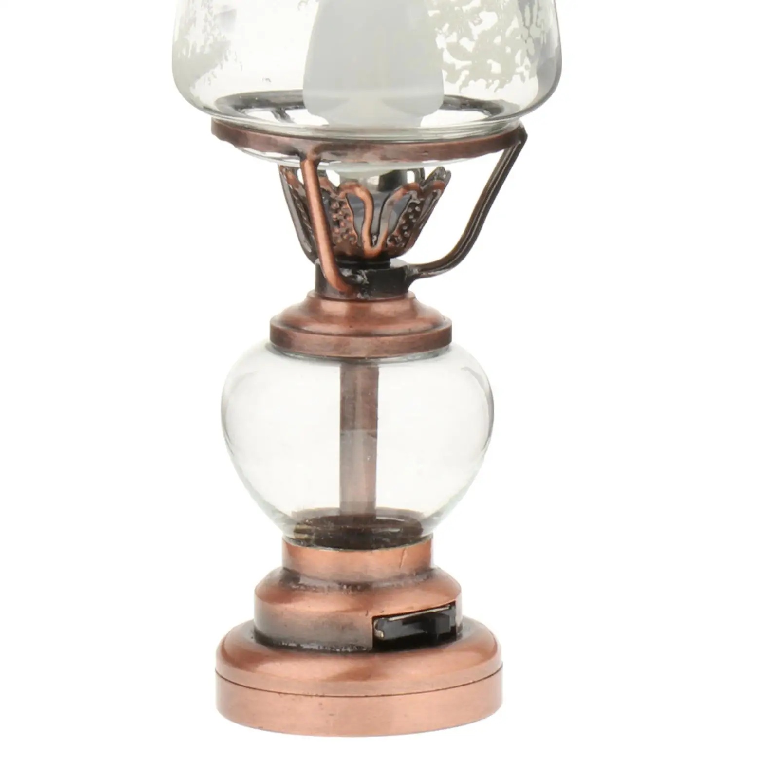 Lampe de table à huile pour jardin nickel é, Dioramas de scènes vintage, Micro, 1/12