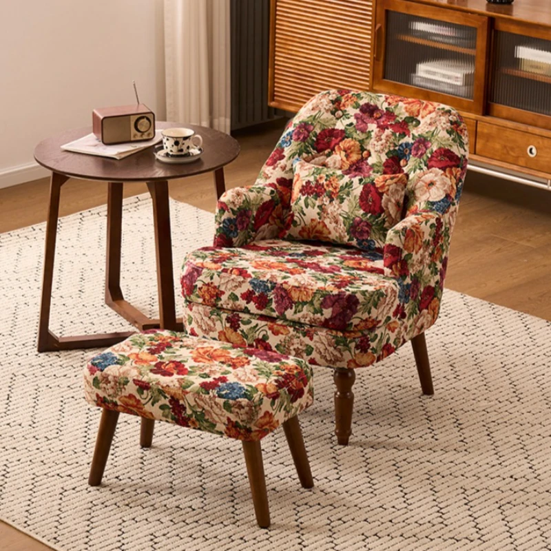 Sillones retro americanos, para apartamentos pequeños, hoteles, silla de ocio, relax, dormitorio, poltronas para sala estar, muebles para el hogar