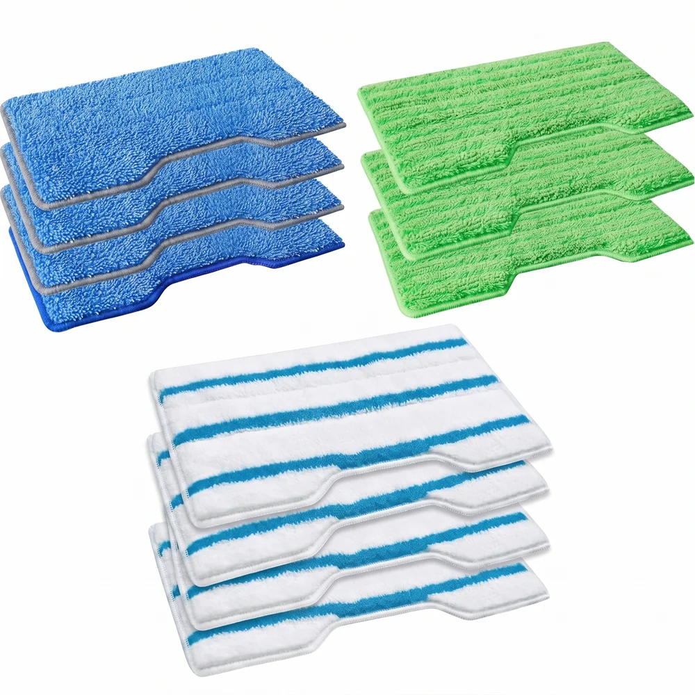 3 Peças de Almofadas de Microfibra Laváveis para Mop Shark VacMop, Refil de Reposição Reutilizável, Panos de Limpeza a Seco e Úmido para Pisos Rígidos
