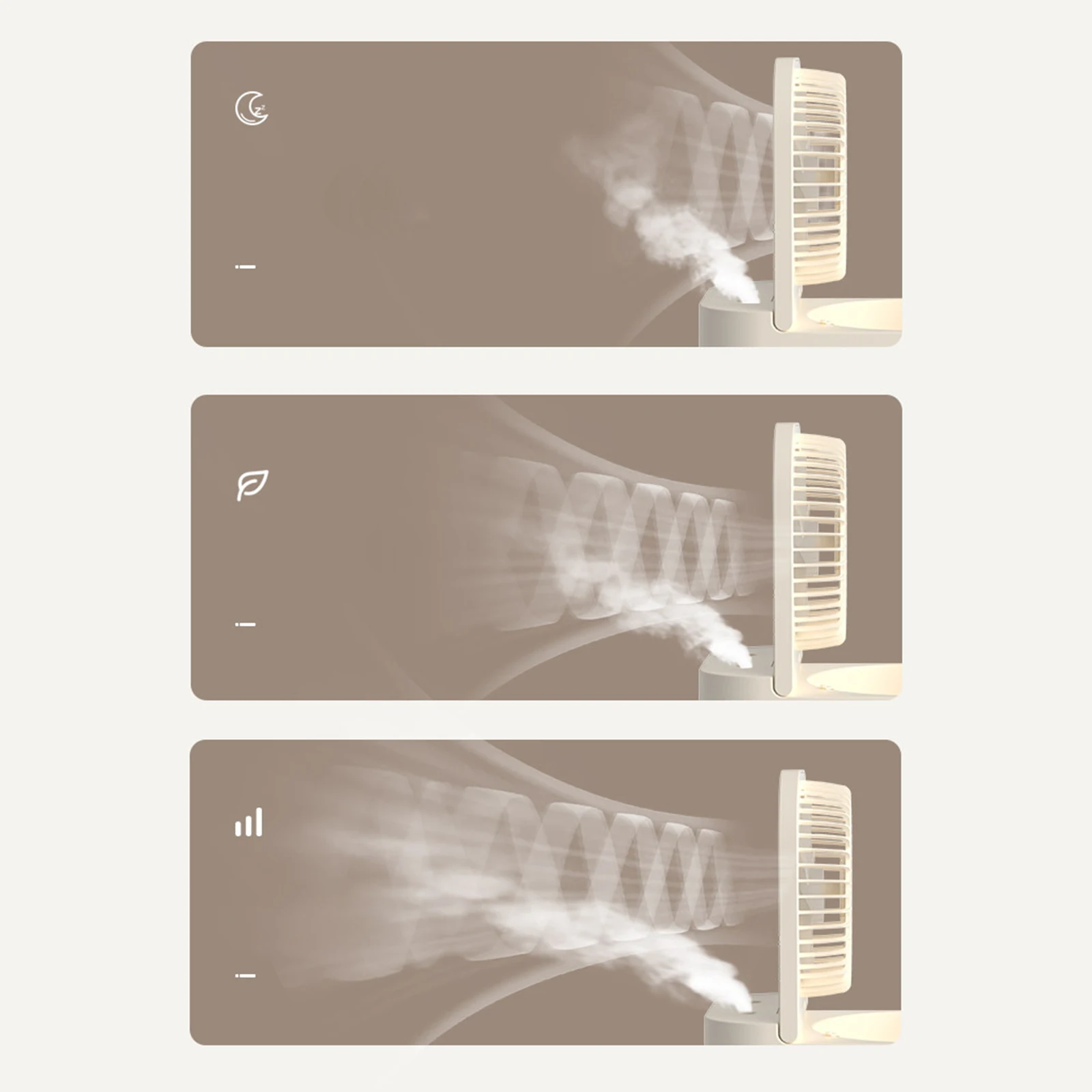 Umidificatore da tavolo ventilatore regalo di compleanno serbatoio dell'acqua da 2500ml luce notturna Mini condizionatore d'aria portatile per la stanza dell'auto del dormitorio della scrivania da campeggio