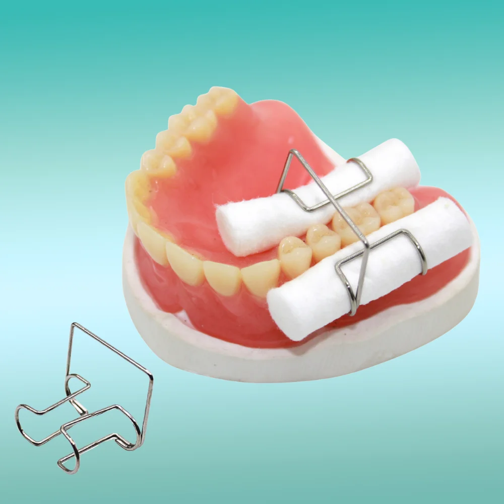 4pcs/box Dental Orthodontic Cotton Roll Clip Stainless Steel Autoclavable Cotton Roll Holder Dentistry Tools Dentist Supplies