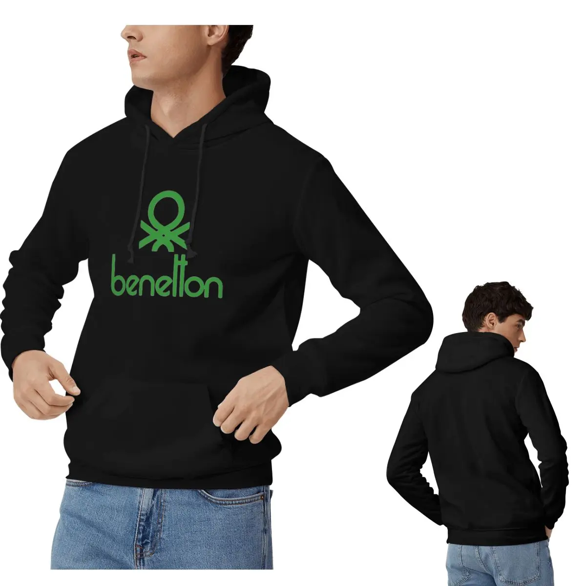 Sudaderas con capucha United Colors Of Benetton para hombre y mujer, Jersey informal, sudaderas, ropa de manga larga a la moda, Otoño Invierno
