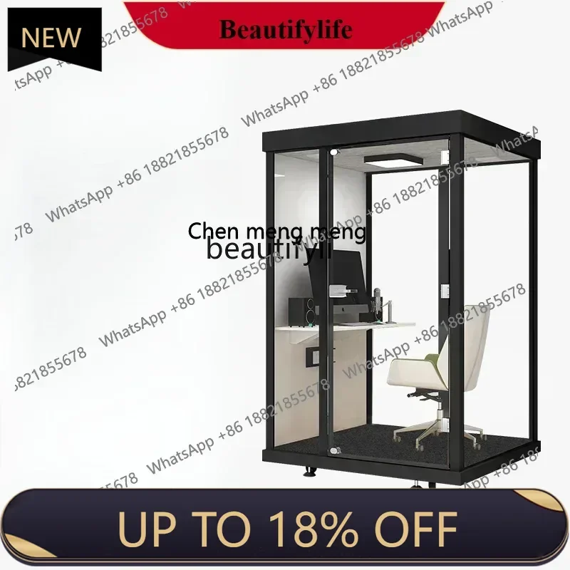 

Soundproof Room Home Mute Cabin Indoor Compartment Mobile Home Drum Kit Piano Room Office Telephone Booth Glass Room YA