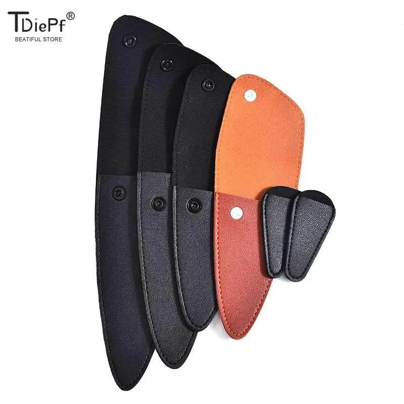 PU Leather Scissors Protective Cases PU Leather Sewing Box Scissors Protective Cover DIY Scissors Sleeve Dead Skin Tweezers Cap