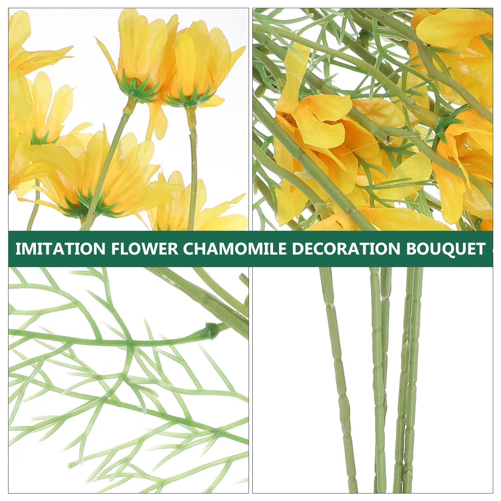 

5 Pcs Fake Flowers Home Decoration Realistic Faux Plastic Artificial Flower Bouquet Lightweight Living Room