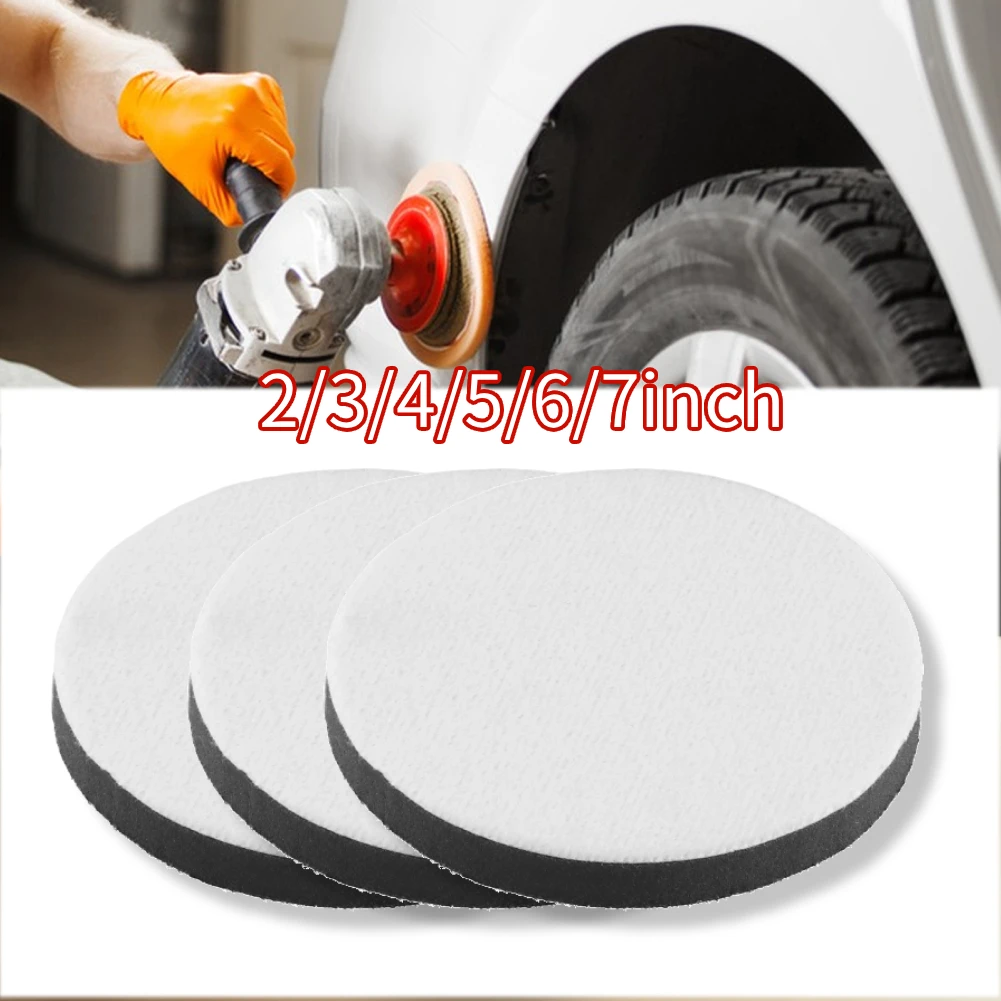 1Pcs 소프트 스폰지 인터페이스 패드 블랙 화이트 라운드 샌딩 패드 2/3/4/5/6/7inch 버핑 연마 패드 전동 공구 액세서리