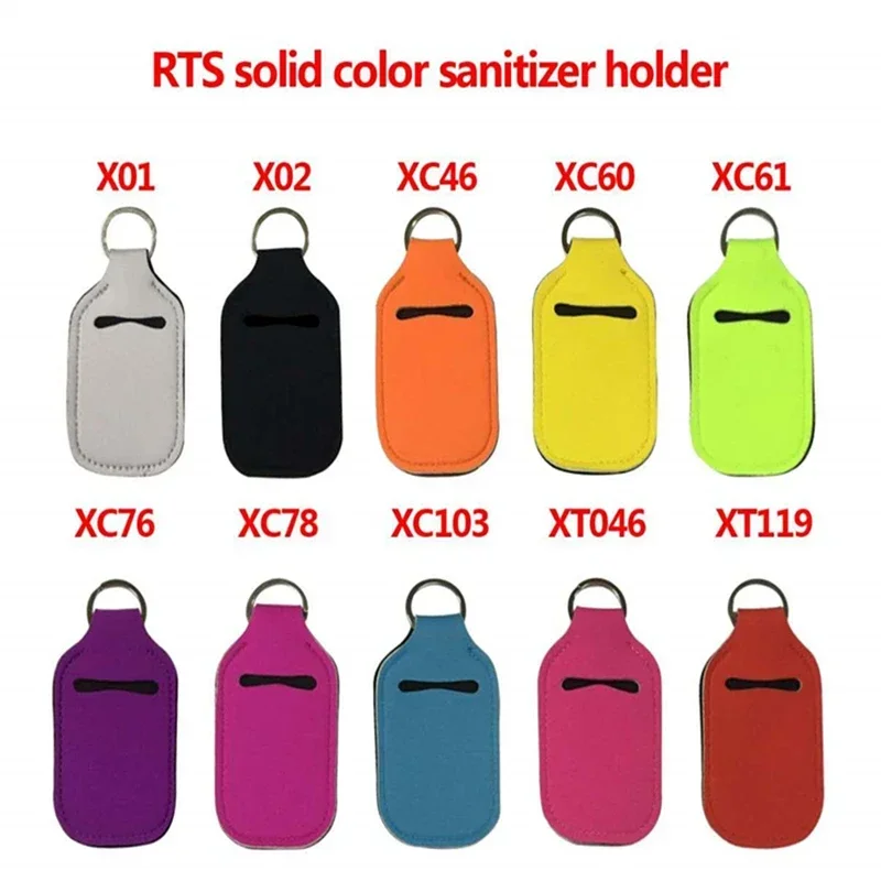 5set Hand Sanitizer Bottle Keychain Holder ,Travel Refillable Empty Bottles ,Reusable Flip Cap Soap Containers with Keyring