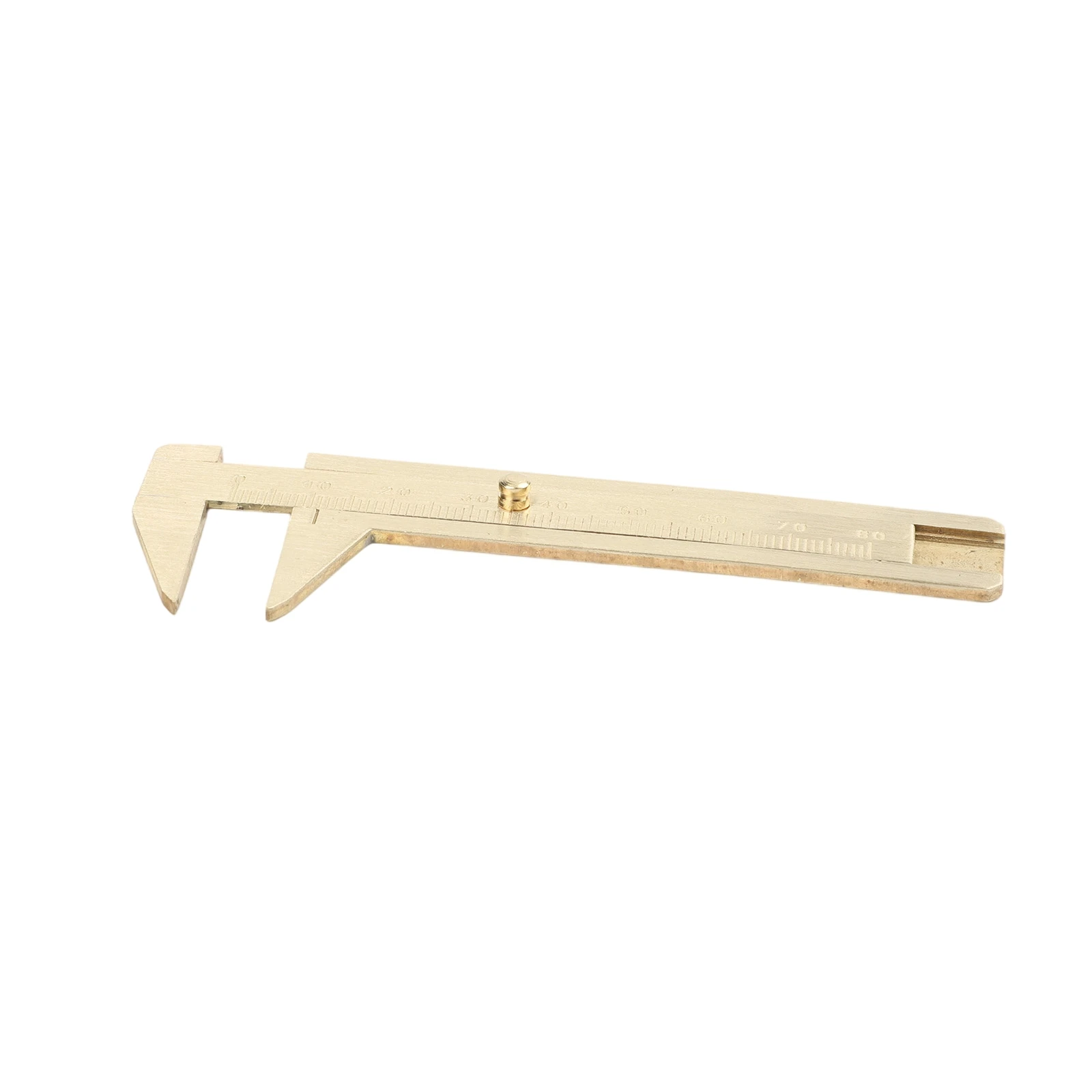Brass Sliding Caliper with Millimeter Scale for Delicate Measurement Tasks Including Watchmaking and Engineering