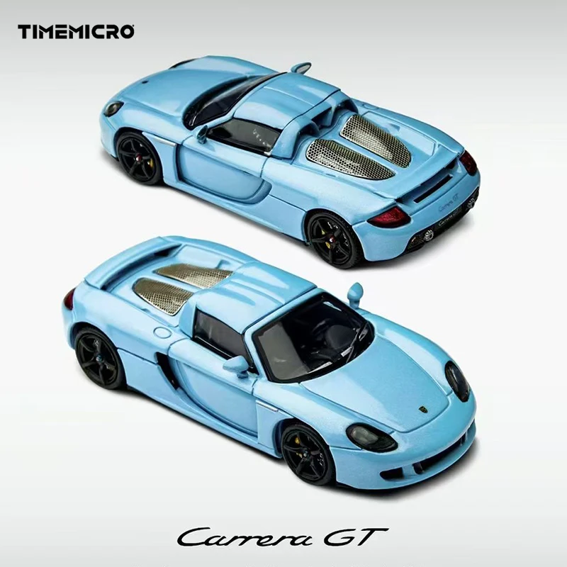 

PreSale Time Micro 1:64 Carrera GT Blue Convertible Diecast Diorama Car Model Collection Toy TM