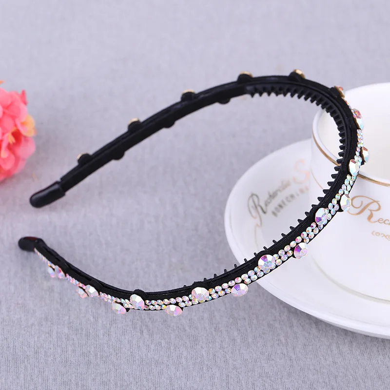 Hot Korean version of the new hair accessories ladies big rhinestone hair hoop lady wedding jewelry