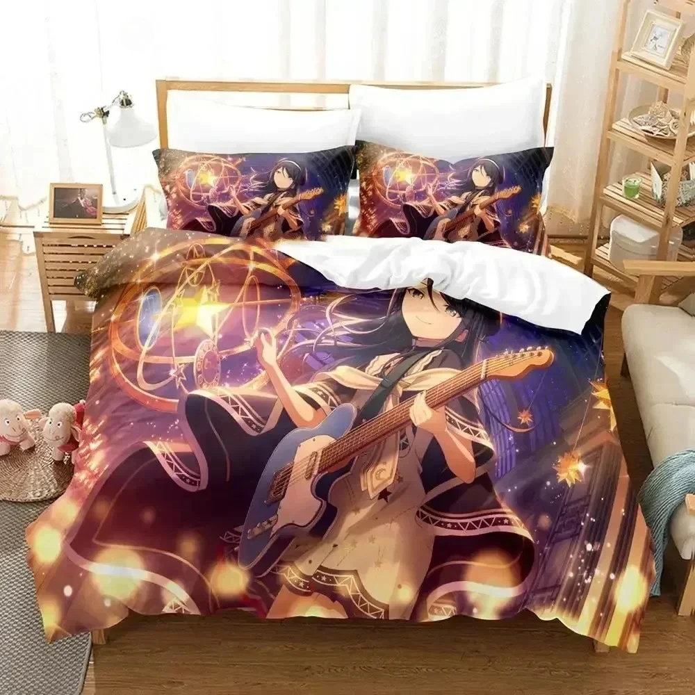 

Anime Project SEKAI Hoshino Ichika Bedding Set Printed Bed Set With Pillowcase Duvet Cover Soft Queen King Size Bedclothes Home
