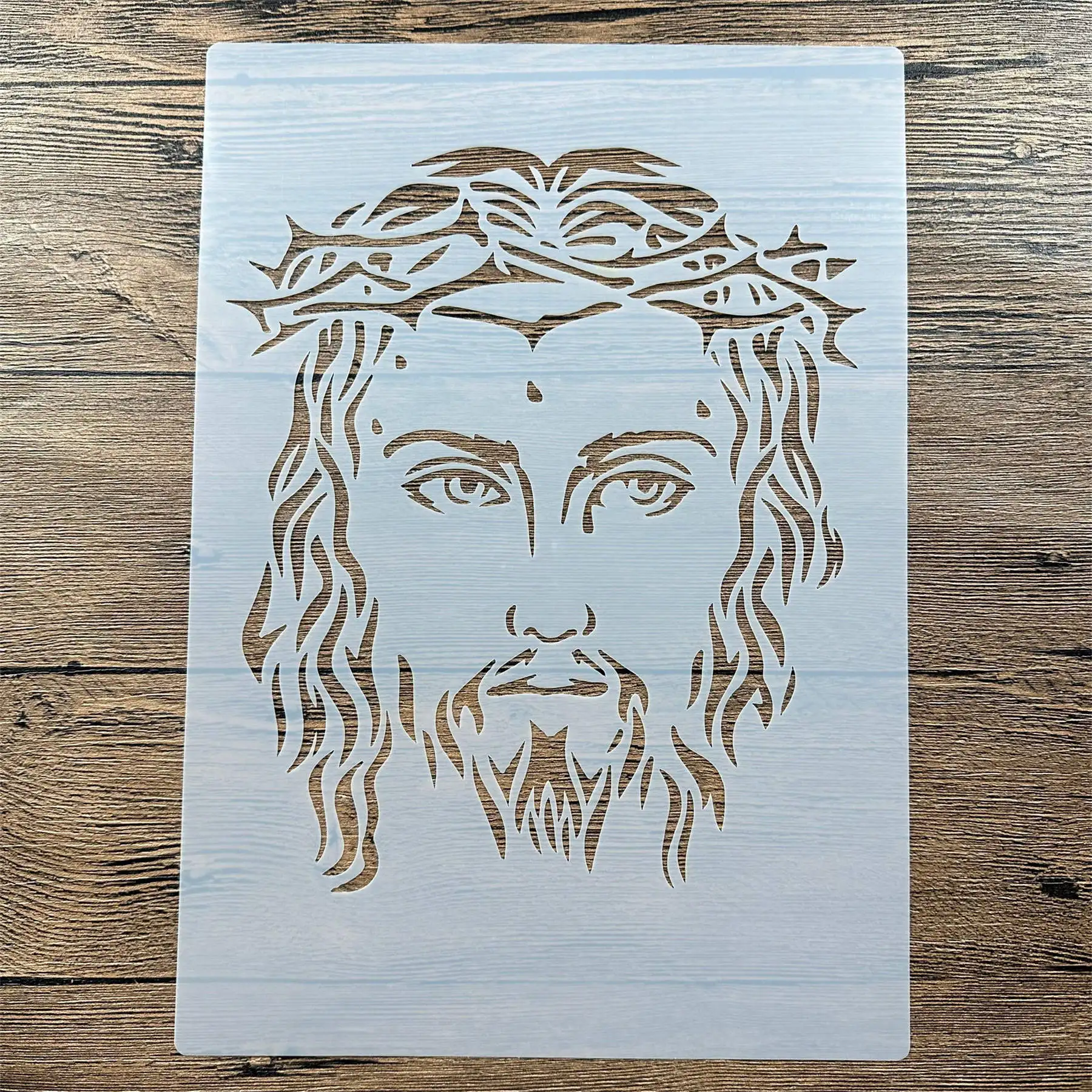 A4 29 *21cm DIY Jesus Stencils wall  Painting Scrapbook Coloring Embossing Album Decorative Paper Card Template wall mandala