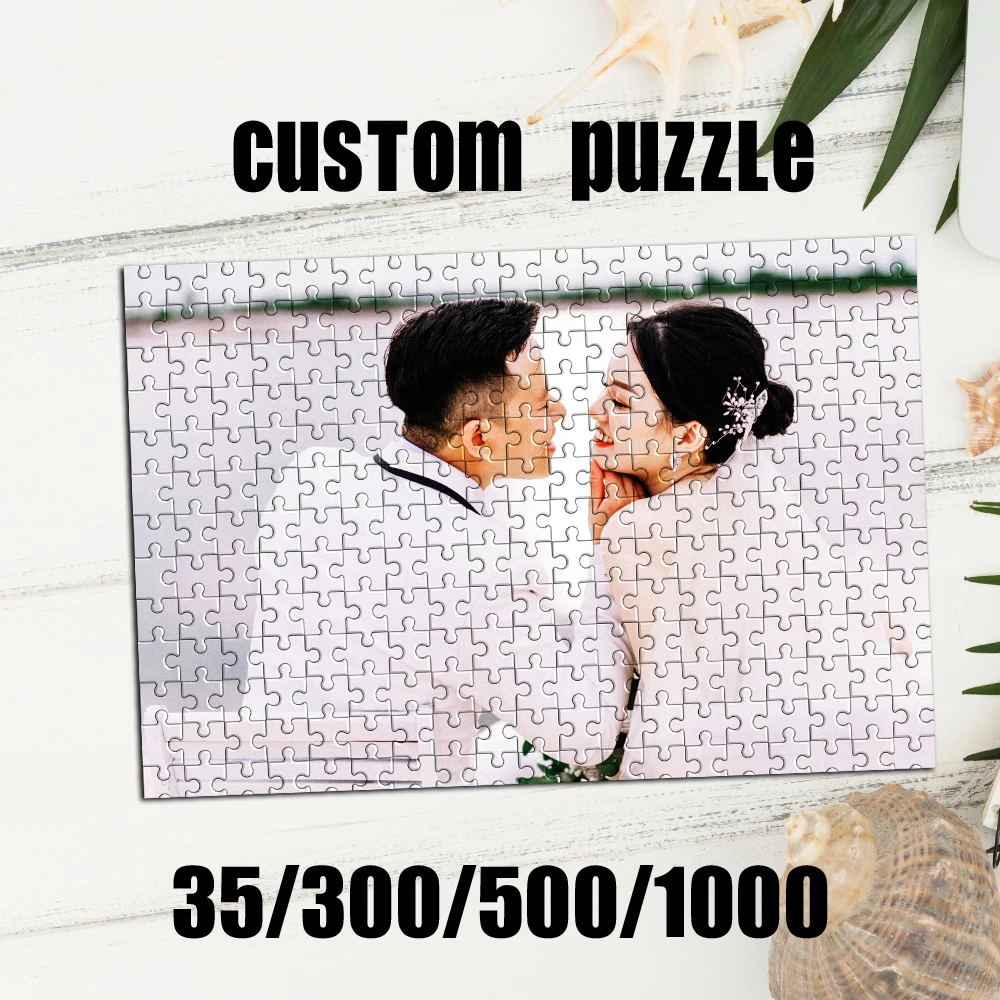 35/300/500/1000pcs Personalized Custom Photo Puzzle Customize Unique Gift For Dad, Mom, Mother's Day