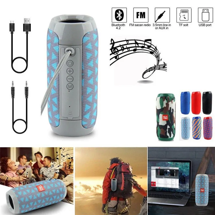 TG117 Popular Waterproof Portable Bluetooth Speaker Outdoor Portable Color Fabric Card Wireless Audio view 4