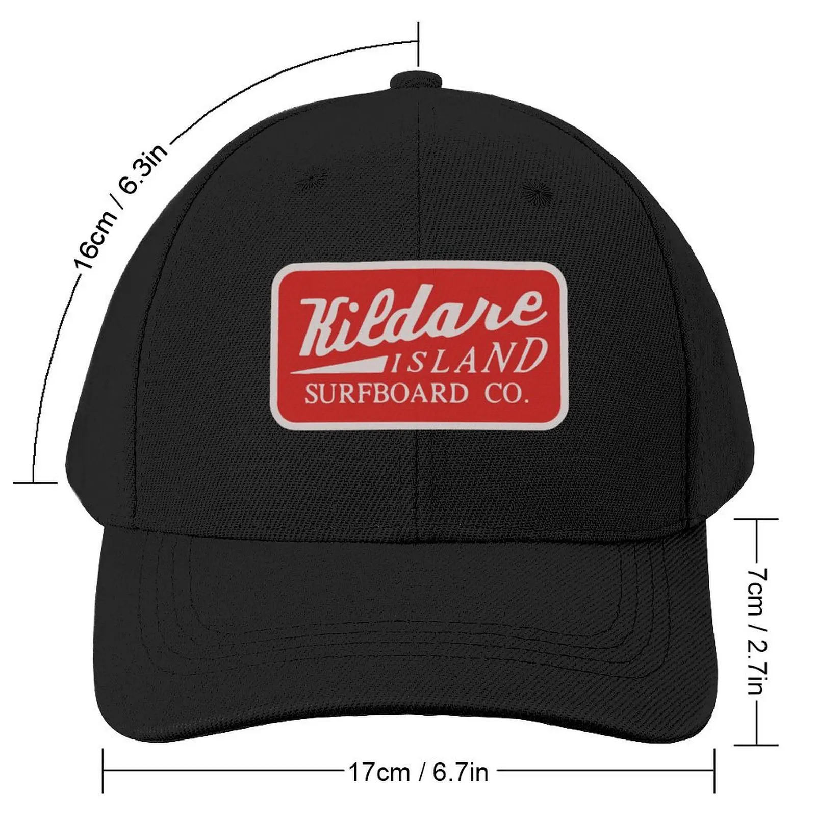 Kildare Island Surf Baseball Cap black Snapback Cap Women's Hats Men's