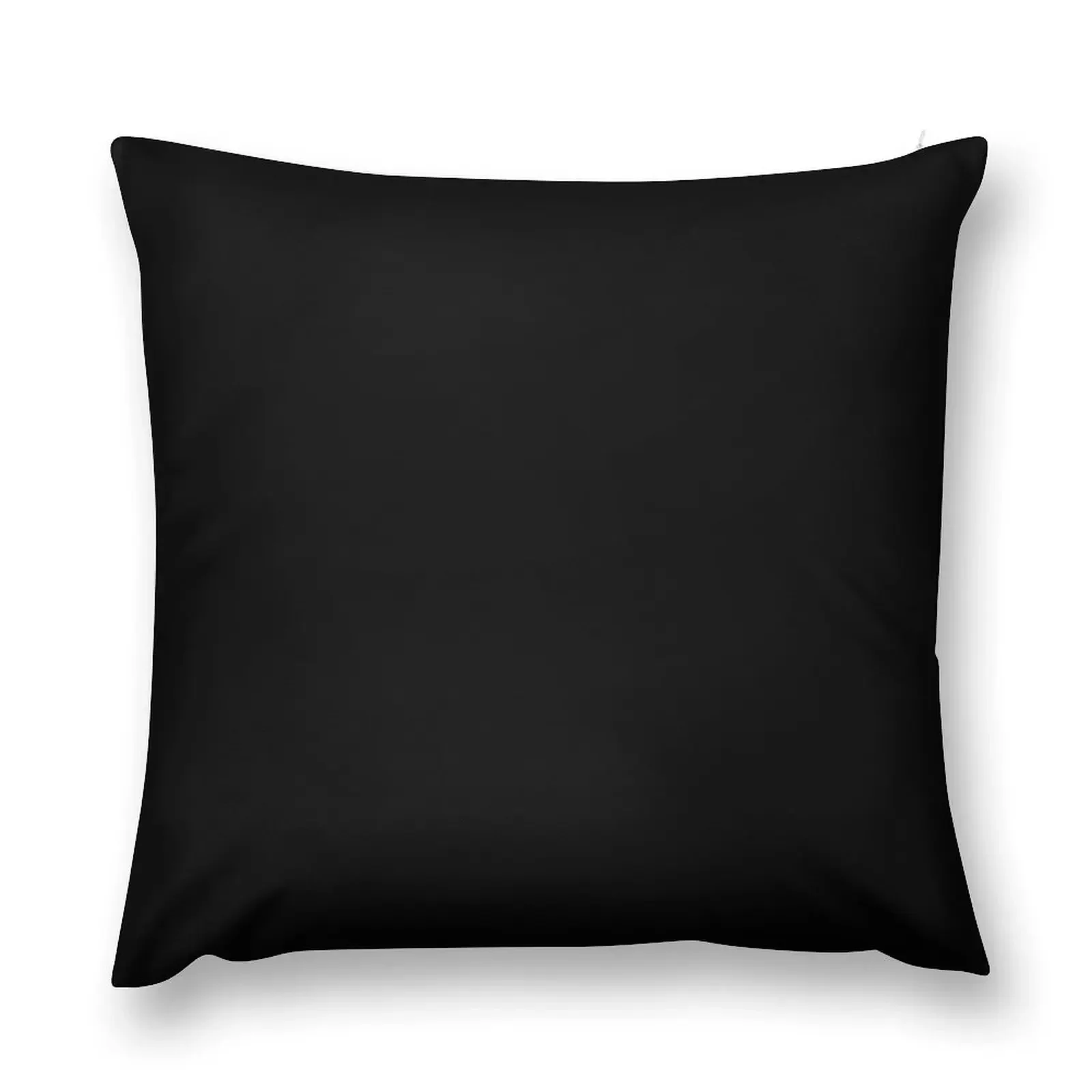 PLAIN BLACK SOLID BLACK DARKEST BLACK MOONLESS SKY ACCENT HIGHEST SELLING Throw Pillow Cushion Cover pillow