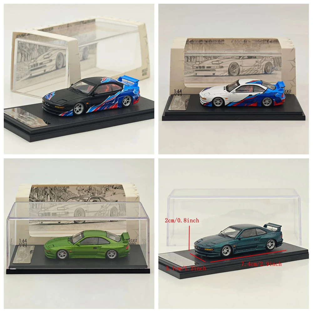 

RM 1/64 for 850CSi E31 Widebody Sports Model Diecast Model Car Miniature Limited Collection Toy Cars Vehicle Models