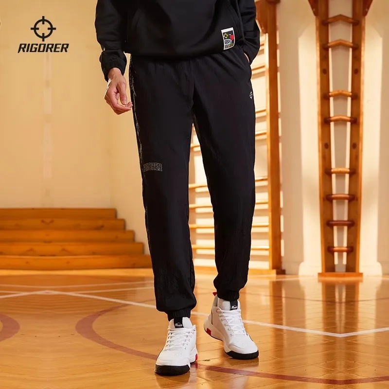 

RIGORER Men Sweatpants Woven Pants Spring Summer Basketball Training Outdoor Running Dagging Breathable Comfortable Trousers