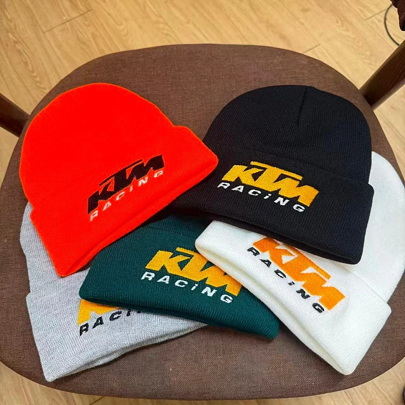 Nuevo gorro de punto bordado KTM, gorro deportivo de esquí cálido de invierno, el mismo estilo para hombres y mujeres, gorro de punto antifrío, gorro para el frío