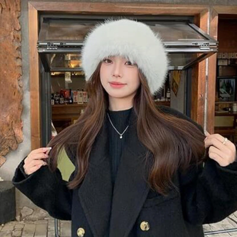 NEW Mongolian Hat Autumn and Winter Windproof Warm Hat Thick Plush Warm Ear Protection Hat Versatile Fashion Outdoor Warm Hat