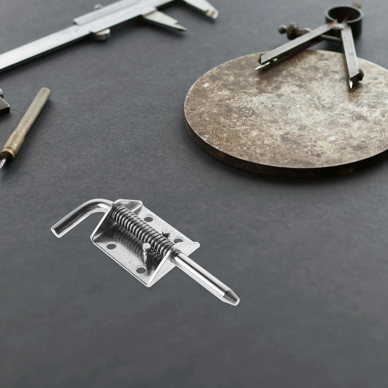 

Heavy Duty Stainless Steel Latch Pin Outdoor Trailer Hitch Cabinet Quick Release Spring Loaded Locking Pin L Shaped