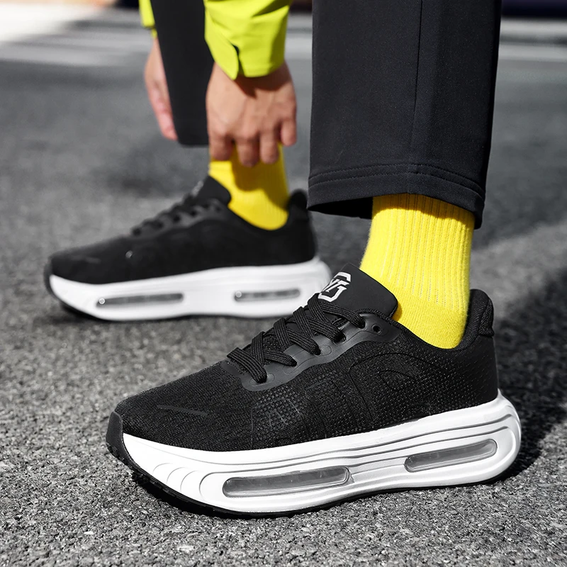 

Новая модель кроссовок для бега для пар, износостойкие прогулочные кроссовки для бега унисекс, обувь для спорта и отдыха на резиновой подошве для мужчин и женщин