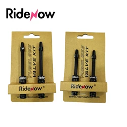 Ridenow Presta Tubeless Valves 45mm 65mm 85mm CNC Alloy Stem for Road Bike Tubeless Rim Aluminum Alloy Bicycle Valve