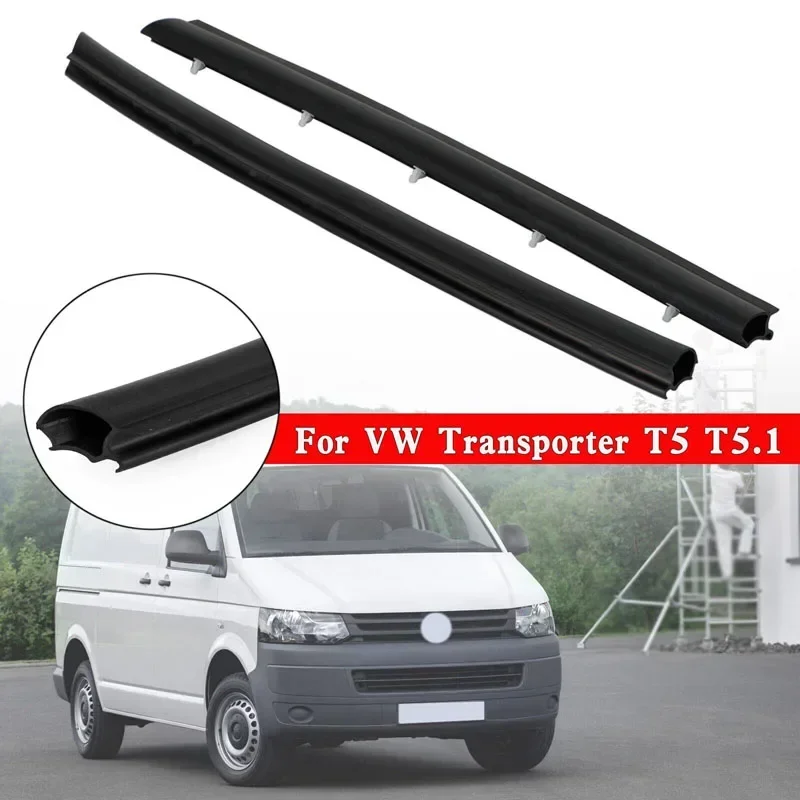 1Pair For VW T5 T5.1 Transporter 2003-2009 2010 2011 2012 2013 2014 2015 Car Front Door Gasket Seal Rubber Trim Auto Accessories