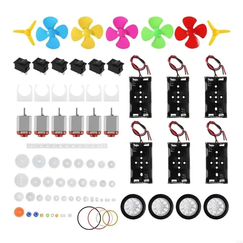 

Y88D DIY Hobby Motor Set с Plastic Gears Propeller для научных экспериментов и инженерных проектов